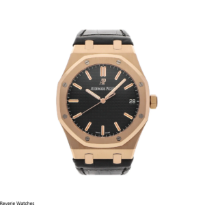 Audemars Piguet Royal Oak Rose Gold Leather Replica - 10