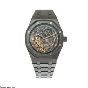 Audemars Piguet Royal Oak Openworked Double Balance Black Replica - 10