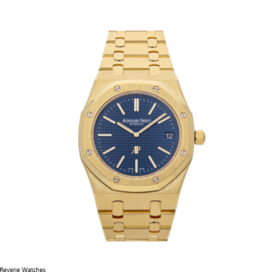 Audemars Piguet Royal Oak Yellow Gold Blue Dial Replica - 10