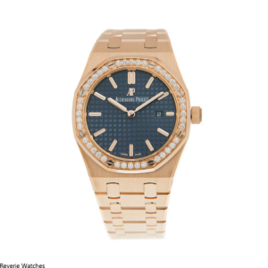 Audemars Piguet Royal Oak Rose Gold Diamond Bezel Replica - 10