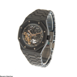 Audemars Piguet Royal Oak Openworked Double Balance Black Replica - 11