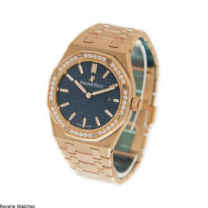 Audemars Piguet Royal Oak Rose Gold Diamond Bezel Replica - 11