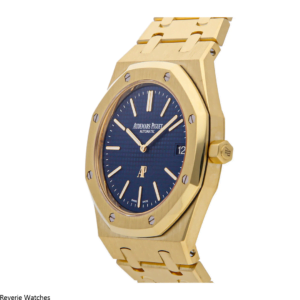 Audemars Piguet Royal Oak Yellow Gold Blue Dial Replica - 11