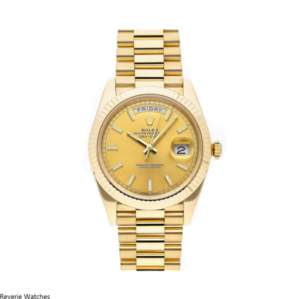 Rolex Day-Date Yellow Gold Dial Replica - 11