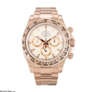 Rolex Daytona Rose Gold White Dial Replica - 10