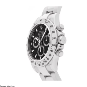 Rolex Daytona Cosmograph Black Dial Silver Bezel Replica - 12