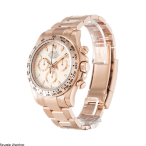 Rolex Daytona Rose Gold White Dial Replica - 12