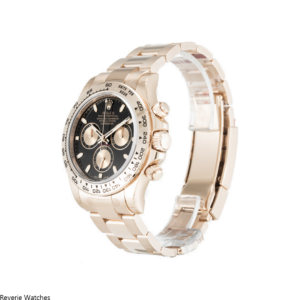 Rolex Daytona Rose Gold Black Dial Replica - 12