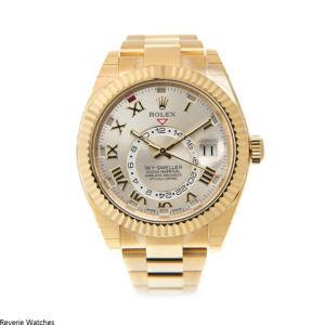 Rolex Sky-Dweller Yellow Gold Sundust Dial Replica - 29