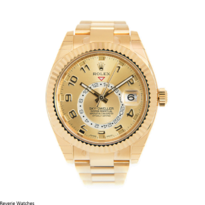 Rolex Sky-Dweller Yellow Gold Number Dial Replica - 13