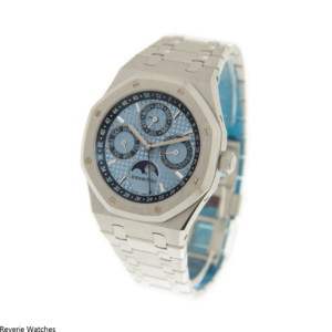 Audemars Piguet Royal Oak Perpetual Calendar Ice Blue Dial Replica - 14