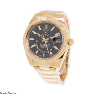 Rolex Sky-Dweller Yellow Gold Black Dial Replica - 14