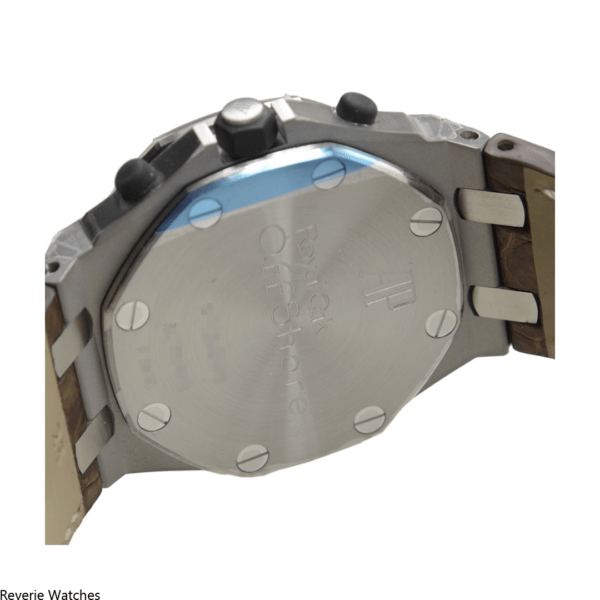 Audemars Piguet Offshore Chronograph White Dial Leather Replica - 12